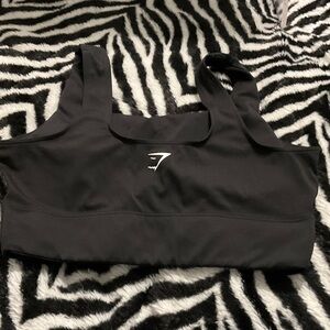 Gymshark Black Strappy Scoop Sports Bra